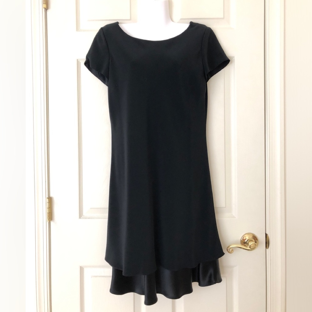 Vintage Jones New York A-Line Black Dress Size 12